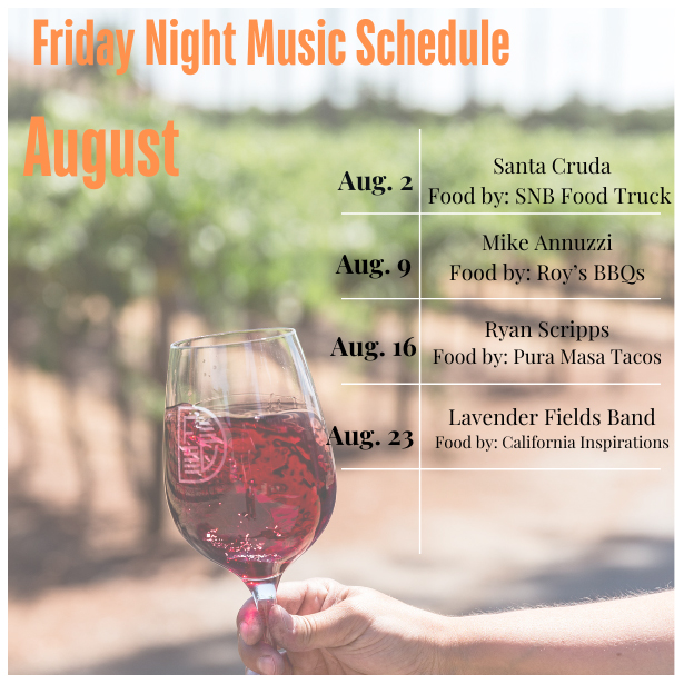 August Friday Music Events